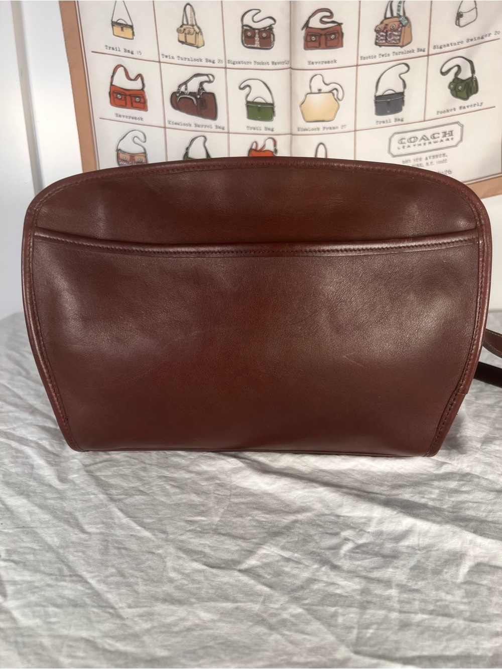 Vintage Coach Brighton Bag 9895 Mahogany Glove Tanned Leather - Picture 4 of 15